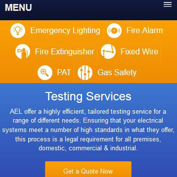 AEL Responsive Website Menu by Redesign Ltd